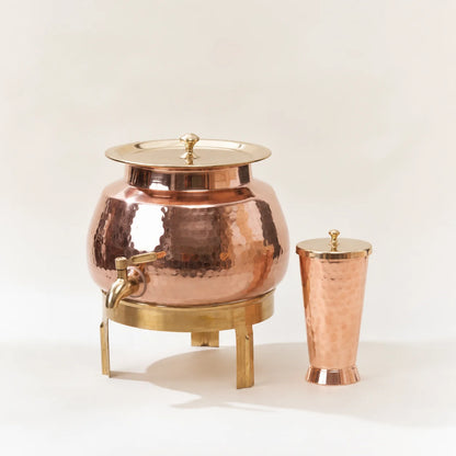 Coper Water dispenser Set